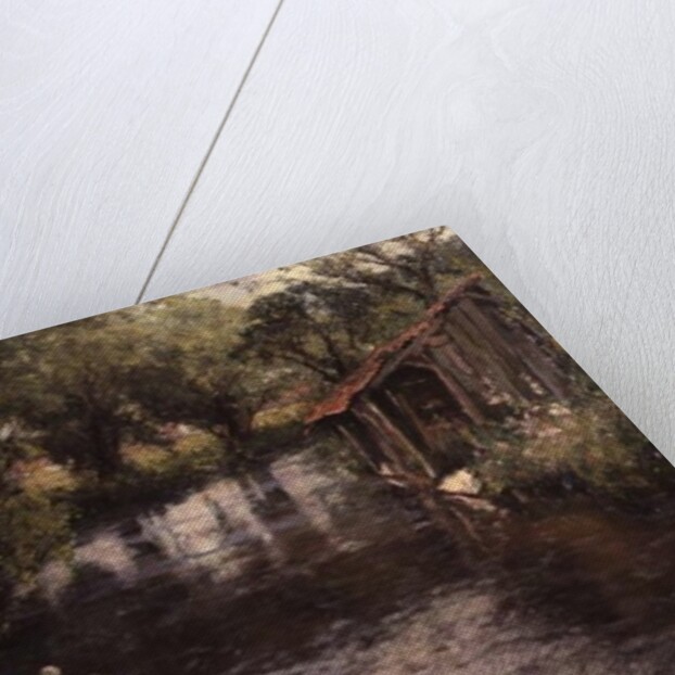 Wash-house on the banks of the Lunain by Frederick Charles Vipont Ede