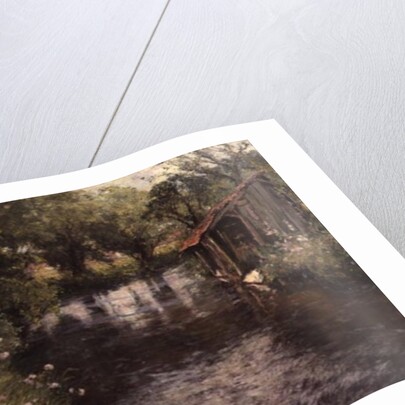 Wash-house on the banks of the Lunain by Frederick Charles Vipont Ede