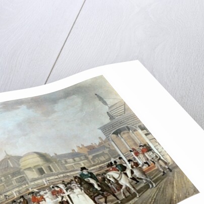 Brighton: The Old Pavilion and Steyne engraved by Charles Richards by English School