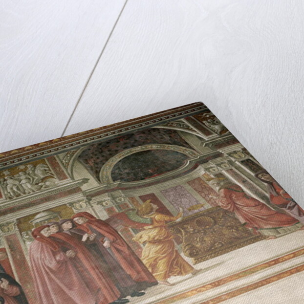 The Angel appearing to St. Zacharias in the Temple, 1485-90 by Davide & Domenico (1449-94) Ghirlandaio