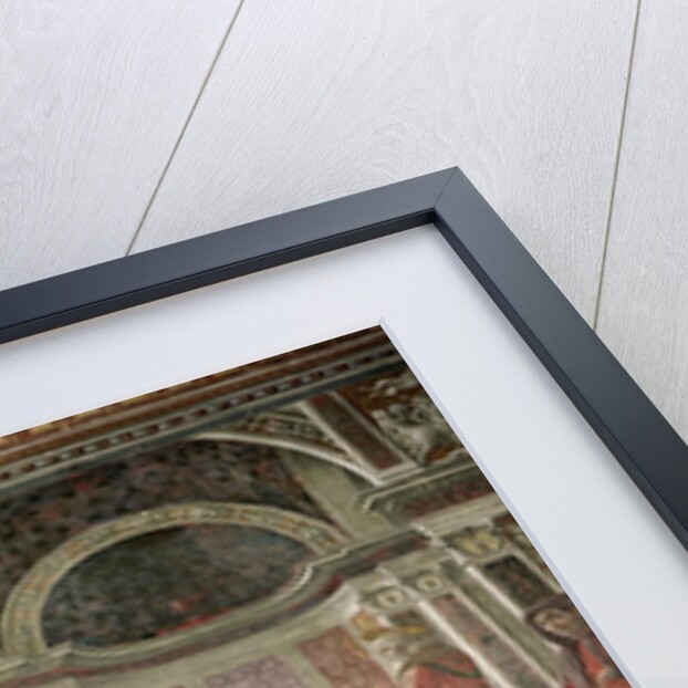 The Angel appearing to St. Zacharias in the Temple, 1485-90 by Davide & Domenico (1449-94) Ghirlandaio