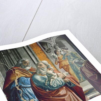 The Expulsion of Joachim from the Temple by Davide & Domenico (1449-94) Ghirlandaio