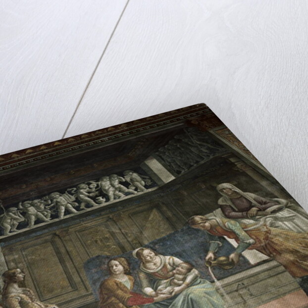 The Birth of the Virgin, 1485-90 by Davide & Domenico (1449-94) Ghirlandaio