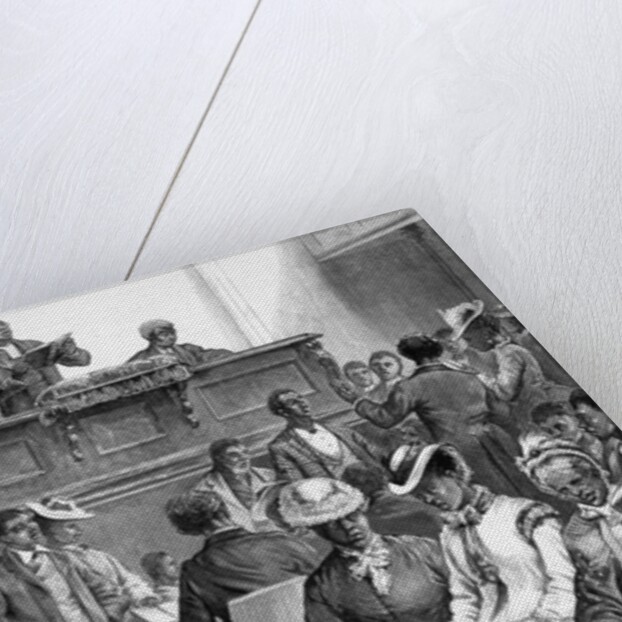 American Sketches: An African American Congregation at Washington by American School