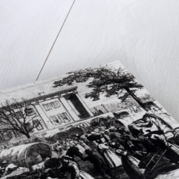 Market Scene in Macon, Georgia by Alfred Rudolph (after) Waud