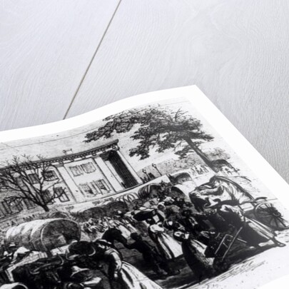 Market Scene in Macon, Georgia by Alfred Rudolph (after) Waud