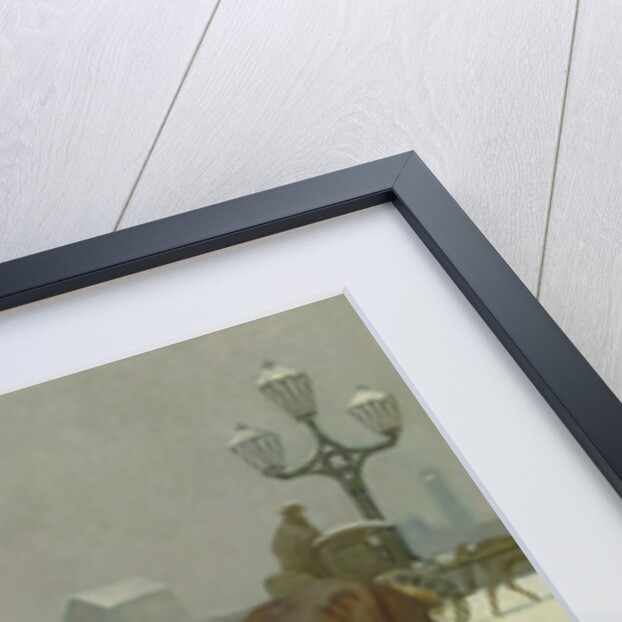 Cab Horses on the Seine by Cecil Brown