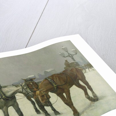 Cab Horses on the Seine by Cecil Brown