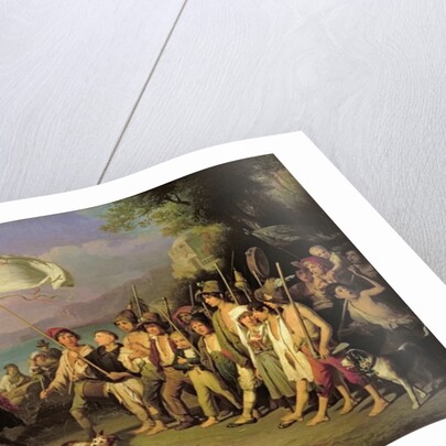 Playing at Soldiers, Roman Revolution 1848 by J. Kirner