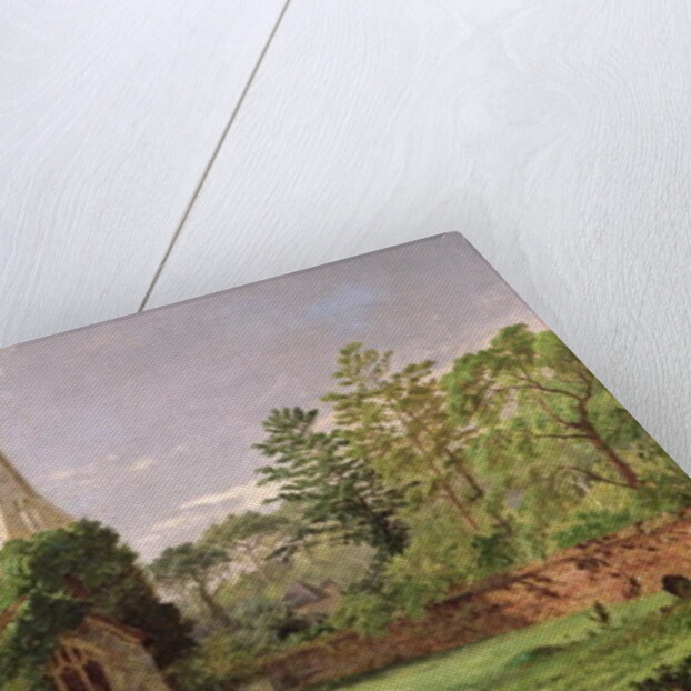 Stoke Poges Church by Jasper Francis Cropsey