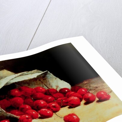 A Spilled Bag of Cherries by Antoine Vollon