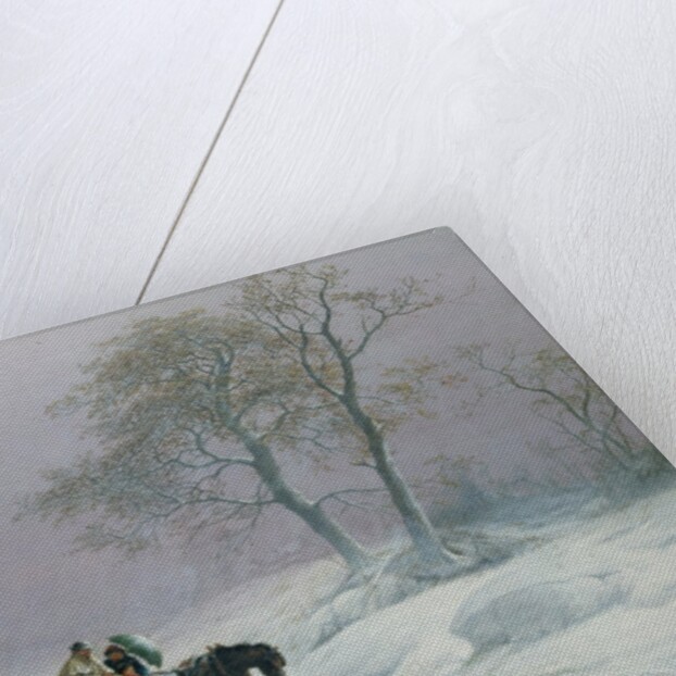 The wintry road to market by Thomas Sidney Cooper