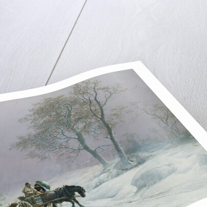 The wintry road to market by Thomas Sidney Cooper