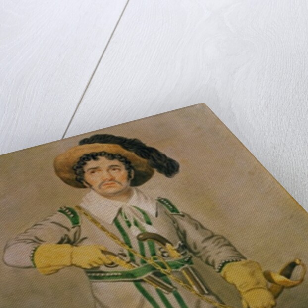 George Smith as Schampt in 'The Woodman's Hut' by W.H. Arnold at the Drury Lane Theatre, 1816-17 by Samuel de Wilde