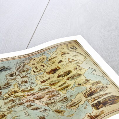 The Travellers, or A Tour Through Europe, engraved by W. Clerk, published by William Spooner, London by English School