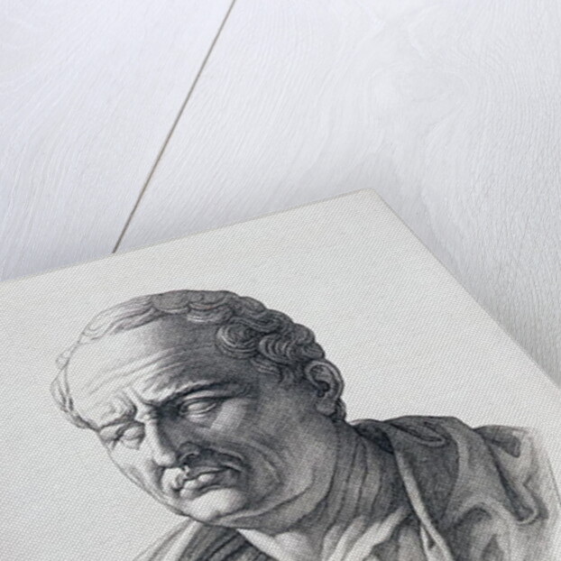 Portrait of Marcus Tullius Cicero engraved by B.Bartoccini, 1849 by C.C Perkins