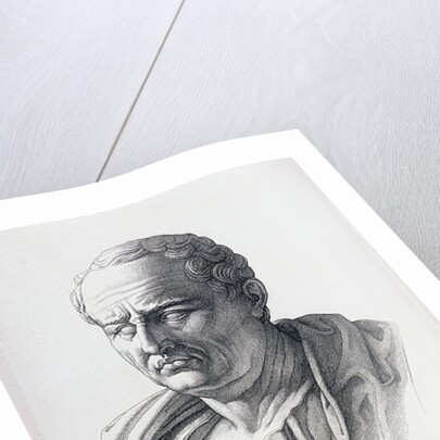 Portrait of Marcus Tullius Cicero engraved by B.Bartoccini, 1849 by C.C Perkins