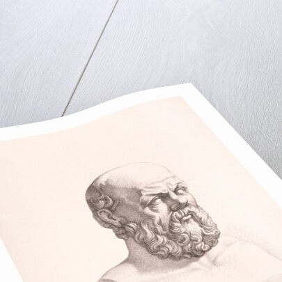 Portrait of Socrates engraved by B.Barloccini, 1849 by C.C Perkins