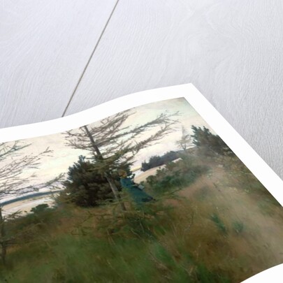 Gathering Firewood by the shore of a lake, 1885 by Alexander Mann