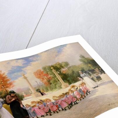 Promenade des Enfants by Timoleon Marie Lobrichon