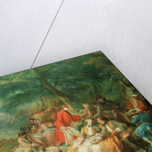 La Chasse, 18th century by Charles-Amedee-Philippe van Loo