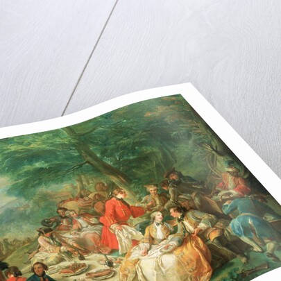 La Chasse, 18th century by Charles-Amedee-Philippe van Loo