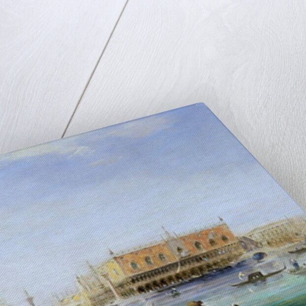 The Doge's Palace from Santa Maria della Salute, 19th century by Edward Pritchett