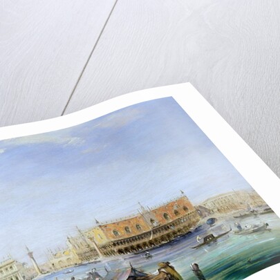 The Doge's Palace from Santa Maria della Salute, 19th century by Edward Pritchett
