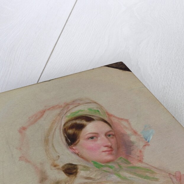 Study of Miss Mortimer holding a Parasol, c.1856-8 by William Powell Frith