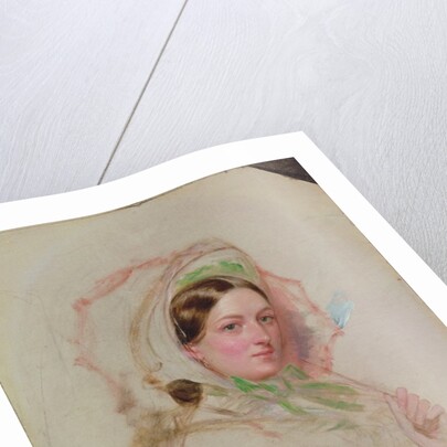 Study of Miss Mortimer holding a Parasol, c.1856-8 by William Powell Frith