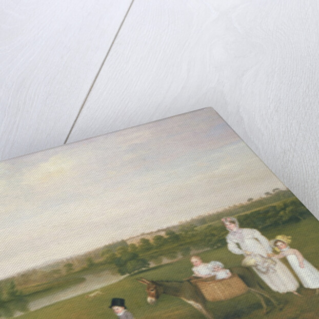 William Hetton Cooke with his Wife and Children at Worleston Rookery, Chester by John E. Ferneley