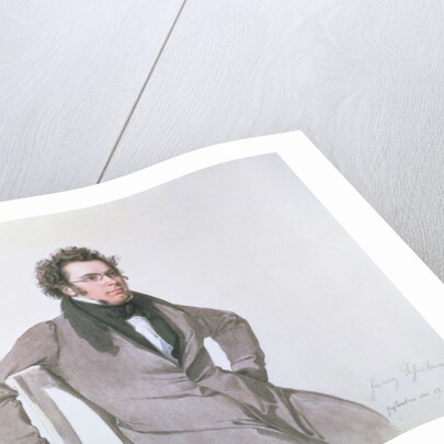 Franz Schubert, 1825 by Wilhelm August Rieder