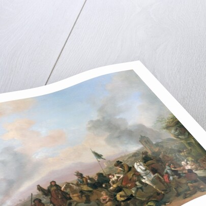 The Sacking of a Village by Philips Wouwermans or Wouwerman