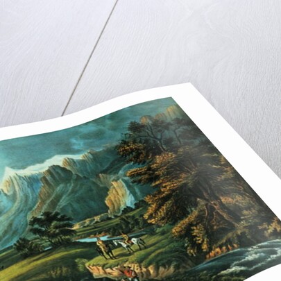 The Rocky Mountains: Emigrants Crossing the Plains, 1866 by N. and Ives J.M. Currier