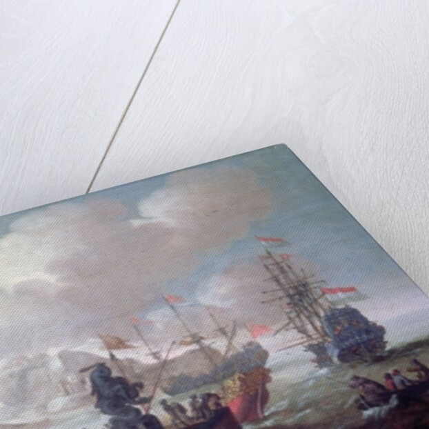 Mediterranean Harbour Scene by Johannes Lingelbach