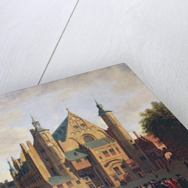 A Town Square in Haarlem by Gerrit Adriaensz Berckheyde