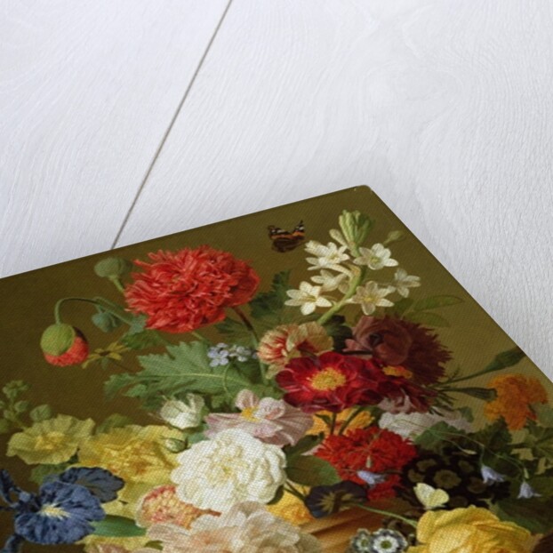 Flower Still Life on a marble ledge, 1800-01 by Jan Frans van Dael