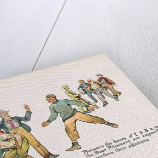 Between the hours of 7 and 8 a.m. the Boer prisoners are expected to perform their ablutions by Captain Clive Dixon