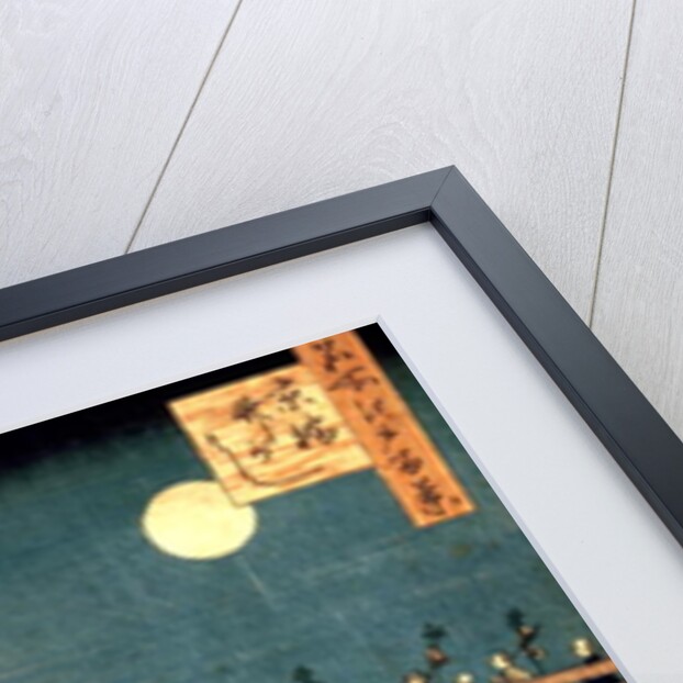 Kyoto bridge by moonlight by Ando or Utagawa Hiroshige