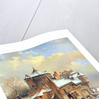 Dutch Winter Scene by Cornelis Kruseman