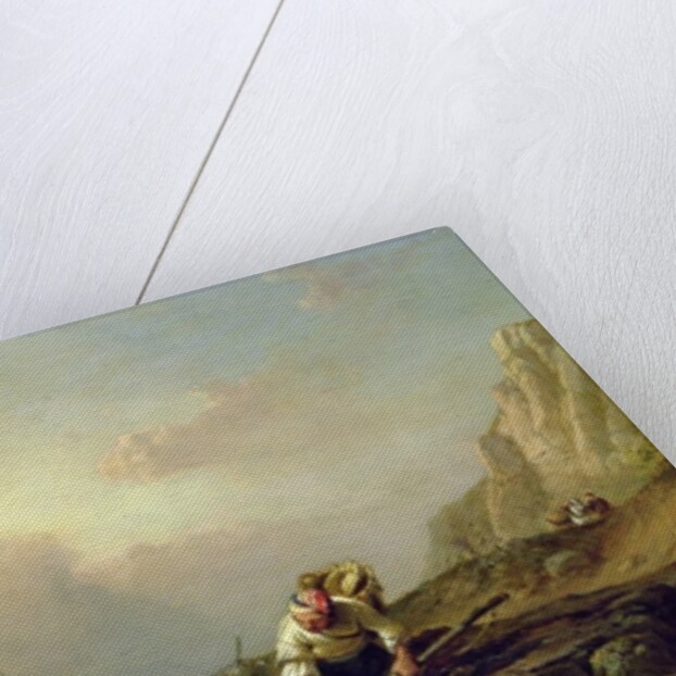 Shrimping 88;this painting has an indecipherable date; by William Clarkson Stanfield