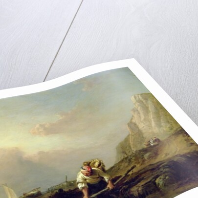 Shrimping 88;this painting has an indecipherable date; by William Clarkson Stanfield