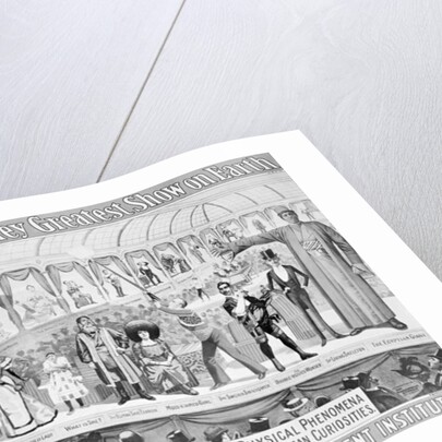 Poster advertising, 'The Barnum and Bailey Greatest Show on Earth, the World's Grandest, Largest, Best Amusement Institution', c.1895 by American School