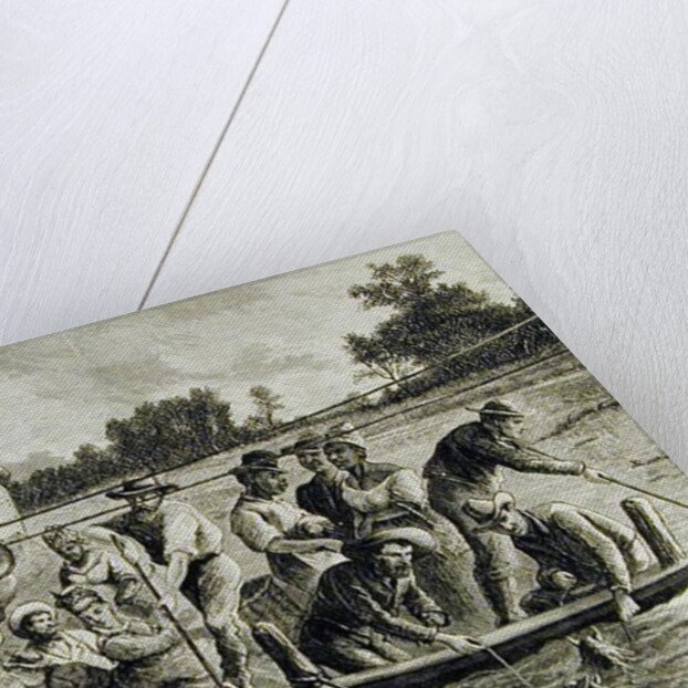 Western Sketches, a Freshet in the Red River, Texas by Paul and Tavernier Jules Frenzeny