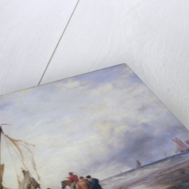 Hog Boat on the Sands, Brighton by Edward William Cooke