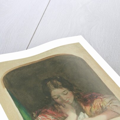 Girl Reading at a Window, 19th century by Karoly or Charles Brocky