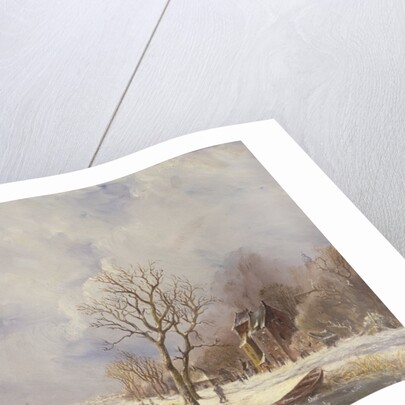 Winter Canal Scene, 19th century by Jan Lynn