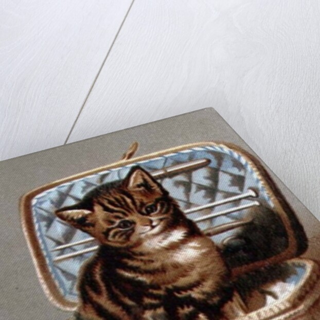 Pussy in the Workbasket by English School