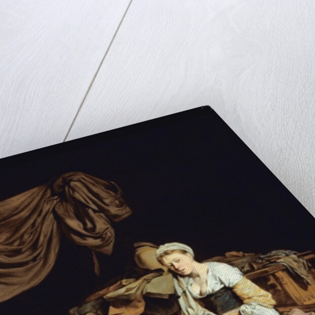 Young Woman Playing a Mandolin by Cornelis Bega