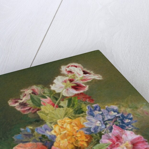 Roses, Poppy and Pelargonia by James Holland